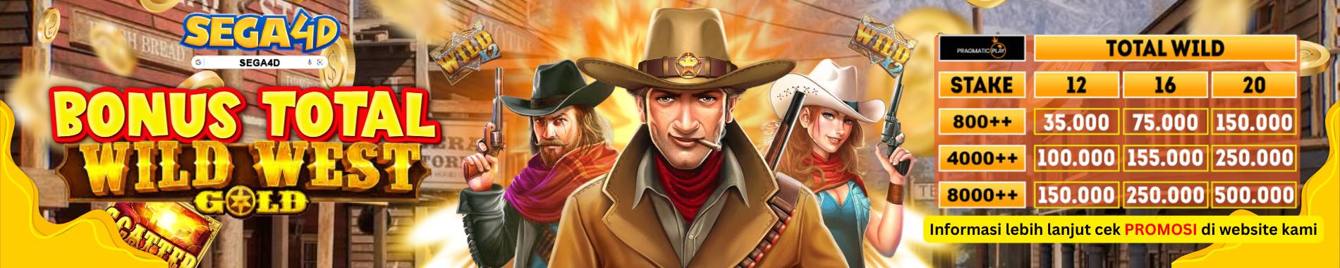 BONUS TOTAL WILD WEST GOLD